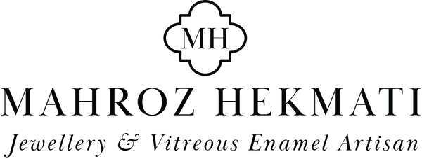 Mahroz Hekmati Jewellery and vitreous enamel artisan