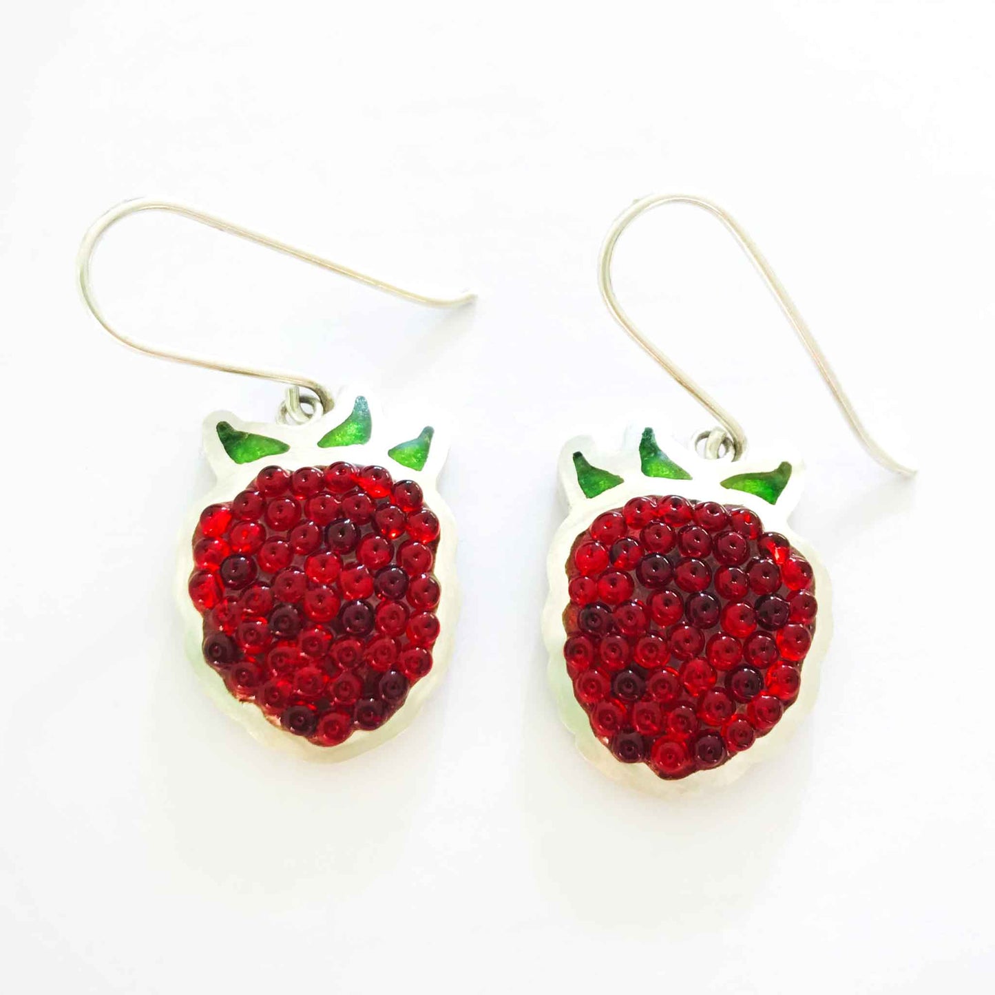 Raspberry Earrings