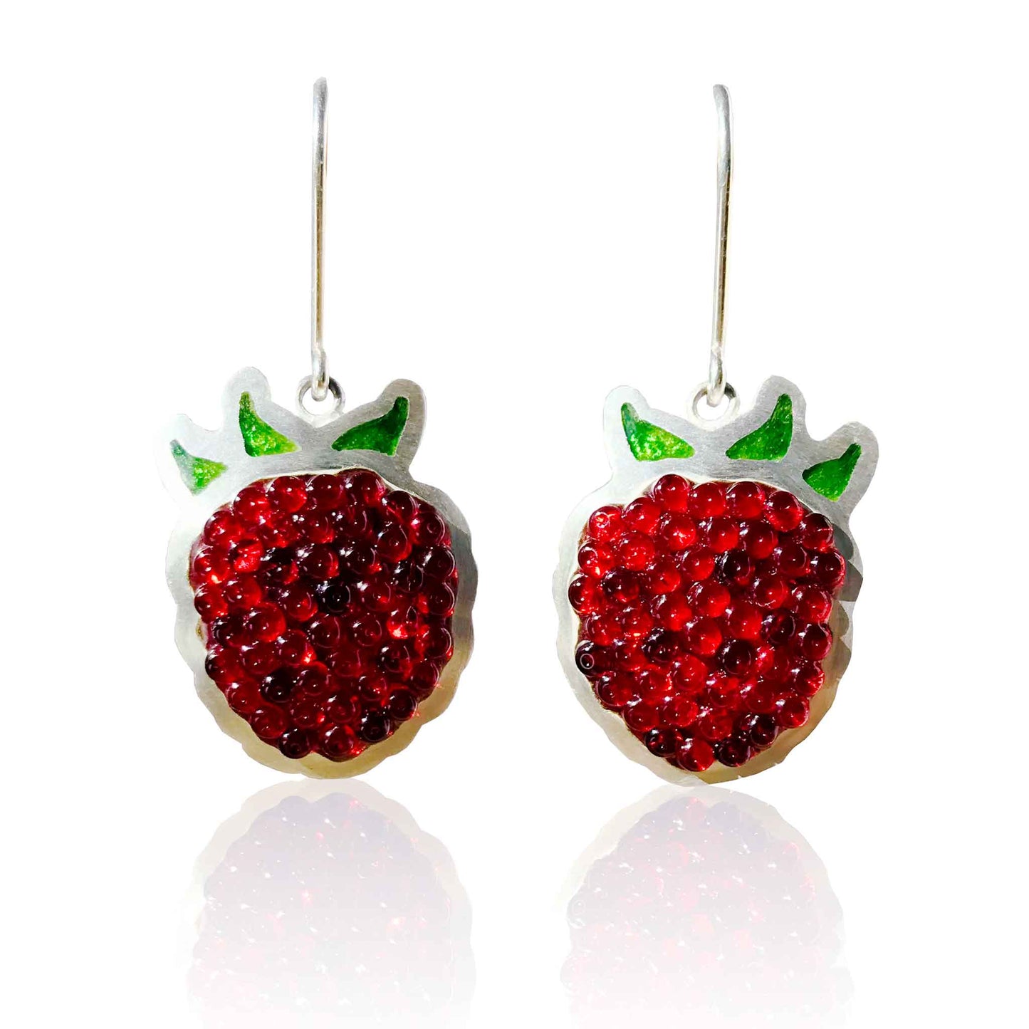 Raspberry Earrings